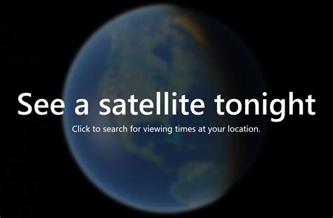 what satellite is visible tonight.